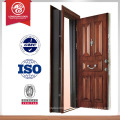 Última puerta de acero de diseño puerta interior de madera a la venta